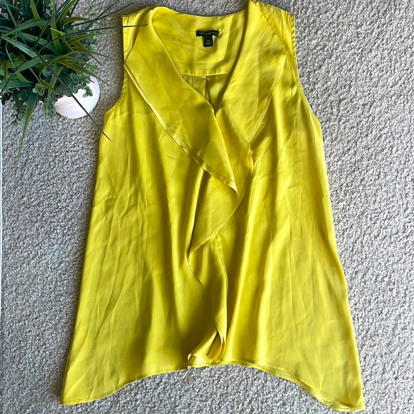 Ann Taylor Tops - Ann Taylor Chartreuse Layered Top